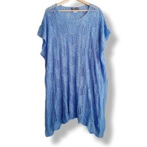 ACCESSORY ST. Relaxed Fit Fine Knit / Crochet Tunic Top  Sz 2X-3X